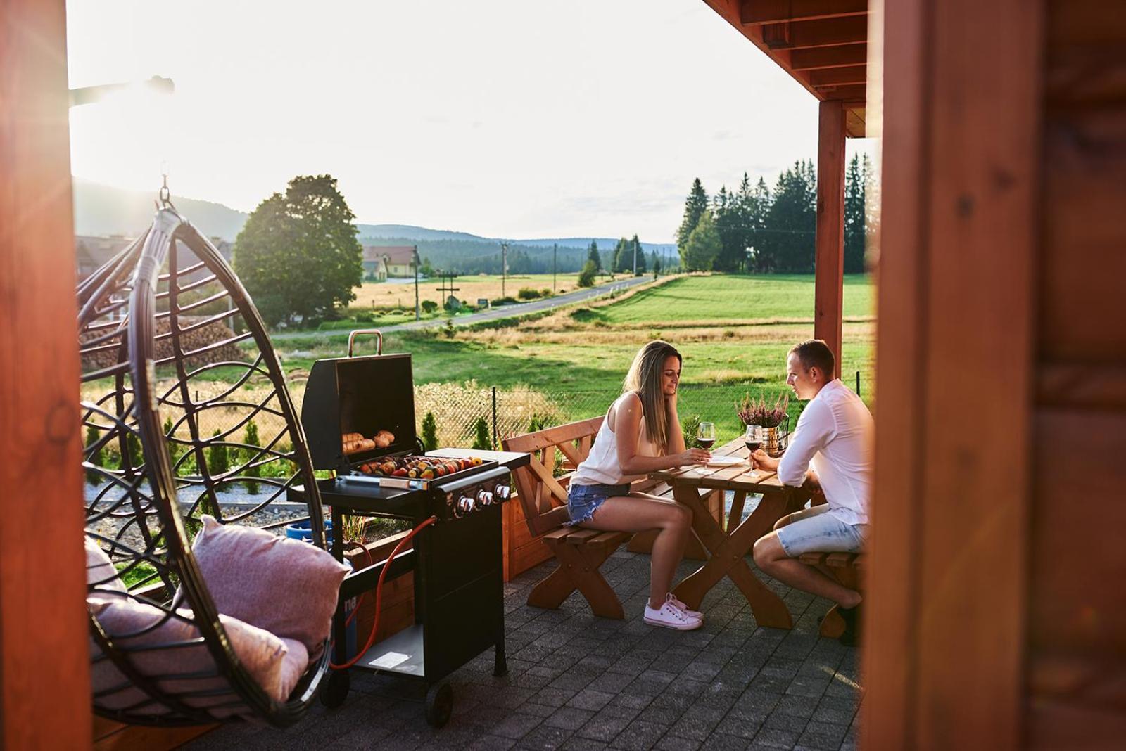 Osada Orlica Klimatyczne Domki Z Widokiem Na Gory I Termalnym Spa Sauna Jacuzzi 4 Km Od Zieleniec Ski Arena Lasowka 외부 사진