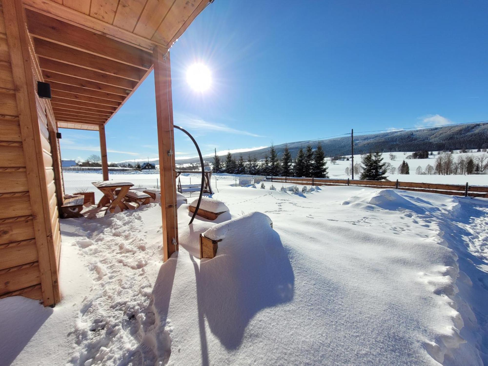 Osada Orlica Klimatyczne Domki Z Widokiem Na Gory I Termalnym Spa Sauna Jacuzzi 4 Km Od Zieleniec Ski Arena Lasowka 외부 사진